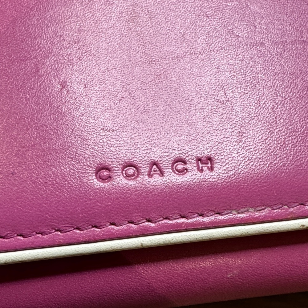 Coach Vibrant Pink Women's Wallet - Picture 2 of 7